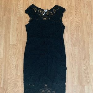 Black lace dress